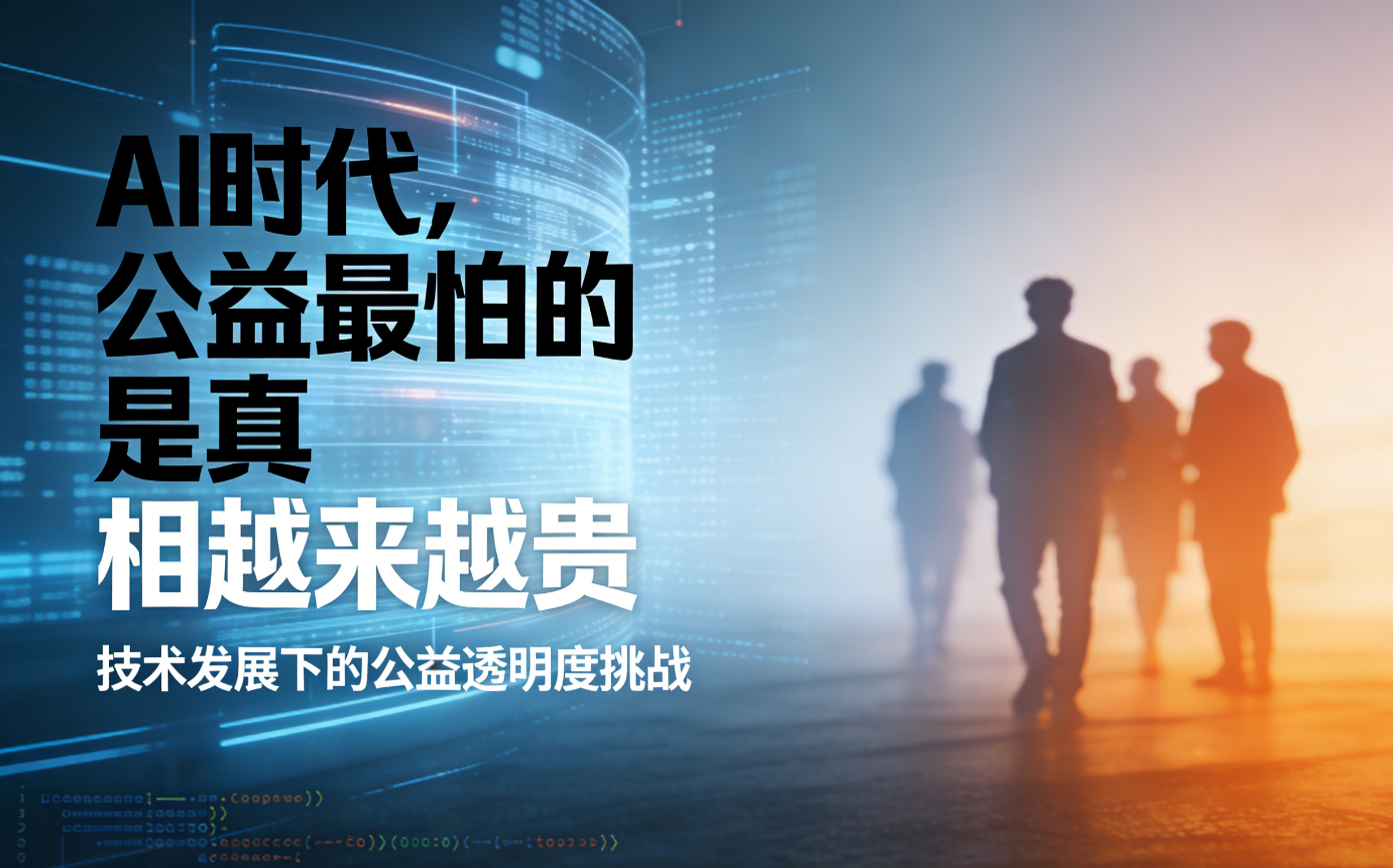 AI时代，公益最怕的是真相越来越贵