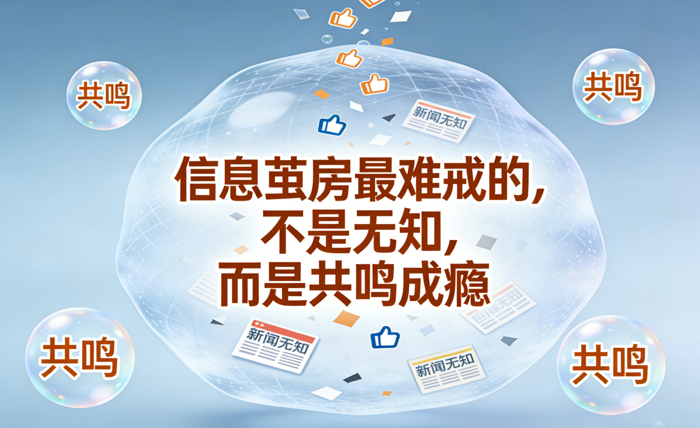 信息茧房最难戒的，不是无知，而是共鸣成瘾